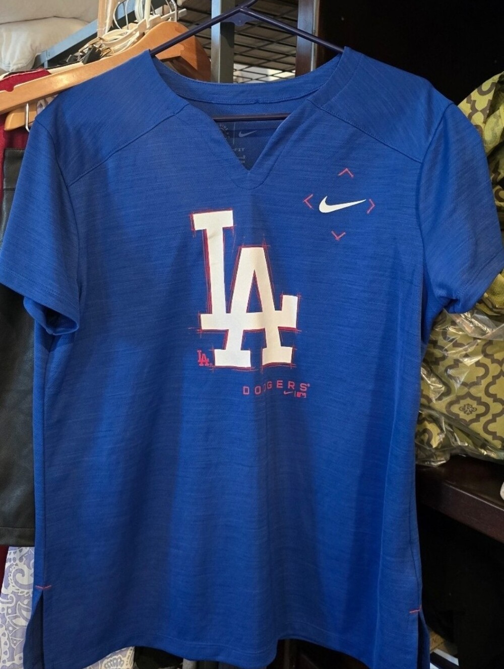 NIKE Dri Fit Official Team Merch L.A. Dodgers Jersey - Like New